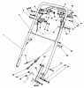 Toro 22040 - Lawnmower, 1992 (2000001-2999999) Listas de piezas de repuesto y dibujos HANDLE ASSEMBLY