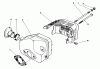 Toro 22040 - Lawnmower, 1992 (2000001-2999999) Listas de piezas de repuesto y dibujos MUFFLER ASSEMBLY (MODEL NO. 47PM1-3)