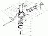 Toro 22040 - Lawnmower, 1997 (7900001-7999999) Listas de piezas de repuesto y dibujos CARBURETOR ASSEMBLY (MODEL NO. 47PT6-3)