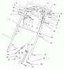 Toro 22040 - Lawnmower, 1997 (7900001-7999999) Listas de piezas de repuesto y dibujos HANDLE ASSEMBLY