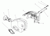 Toro 22040 - ProLine 21" Recycler II Lawnmower, 1999 (9900001-9999999) Listas de piezas de repuesto y dibujos MUFFLER ASSEMBLY (MODEL NO. 47PT7-3)