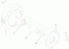 Toro 22040 - ProLine 21" Recycler II Lawnmower, 2001 (210000001-210999999) Listas de piezas de repuesto y dibujos FRONT WHEEL AND TIRE ASSEMBLY