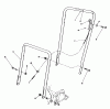Toro 22580 - Lawnmower, 1991 (1000001-1999999) Listas de piezas de repuesto y dibujos HANDLE ASSEMBLY
