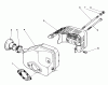 Toro 22041 - Lawnmower, 1991 (1000001-1999999) Listas de piezas de repuesto y dibujos MUFFLER ASSEMBLY (MODEL NO. 47PL0-3)