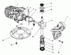 Toro 22042 - Lawnmower, 1991 (1000001-1999999) Listas de piezas de repuesto y dibujos CRANKSHAFT ASSEMBLY (MODEL NO. 47PL0-3)