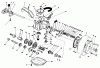 Toro 22042 - Lawnmower, 1991 (1000001-1999999) Listas de piezas de repuesto y dibujos GEAR CASE ASSEMBLY