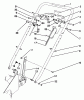 Toro 22685 - Lawnmower, 1991 (1000001-1999999) Listas de piezas de repuesto y dibujos HANDLE ASSEMBLY