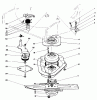 Toro 22043 - Lawnmower, 1993 (3900001-3900964) Listas de piezas de repuesto y dibujos BLADE BRAKE CLUTCH ASSEMBLY