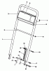 Toro 22043 - Lawnmower, 1993 (3900001-3900964) Listas de piezas de repuesto y dibujos HANDLE ASSEMBLY