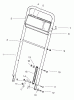 Toro 22043 - Recycler Mower, 1998 (8900001-8999999) Listas de piezas de repuesto y dibujos HANDLE ASSEMBLY