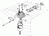 Toro 22043 - Recycler Mower, 2000 (200000001-200999999) Listas de piezas de repuesto y dibujos CARBURETOR ASSEMBLY (MODEL NO. 47PT7-7)