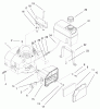 Toro 22043 - Recycler Mower, 2000 (200000001-200999999) Listas de piezas de repuesto y dibujos ENGINE & FUEL TANK ASSEMBLY