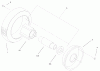 Toro 22043 - Recycler Mower, 2000 (200000001-200999999) Listas de piezas de repuesto y dibujos FRONT WHEEL & TIRE ASSEMBLY