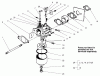 Toro 22043 - Recycler Mower, 2003 (230000001-230999999) Listas de piezas de repuesto y dibujos CARBURETOR ASSEMBLY