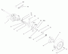 Toro 22043 - Recycler Mower, 2001 (210000001-210999999) Listas de piezas de repuesto y dibujos GEAR CASE AND REAR WHEEL ASSEMBLY