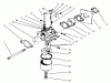 Toro 22045 - Recycler Mower, 1997 (7900001-7999999) Listas de piezas de repuesto y dibujos CARBURETOR ASSEMBLY (MODEL NO. 47PS5-7)(MODEL NO. 22045B)(MODEL NO. 47PT6-7)(MODEL NO. 22045)