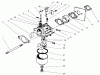 Toro 22045 - Recycler Mower, 1999 (9900001-9999999) Listas de piezas de repuesto y dibujos CARBURETOR ASSEMBLY (MODEL NO. 47PV9-7)
