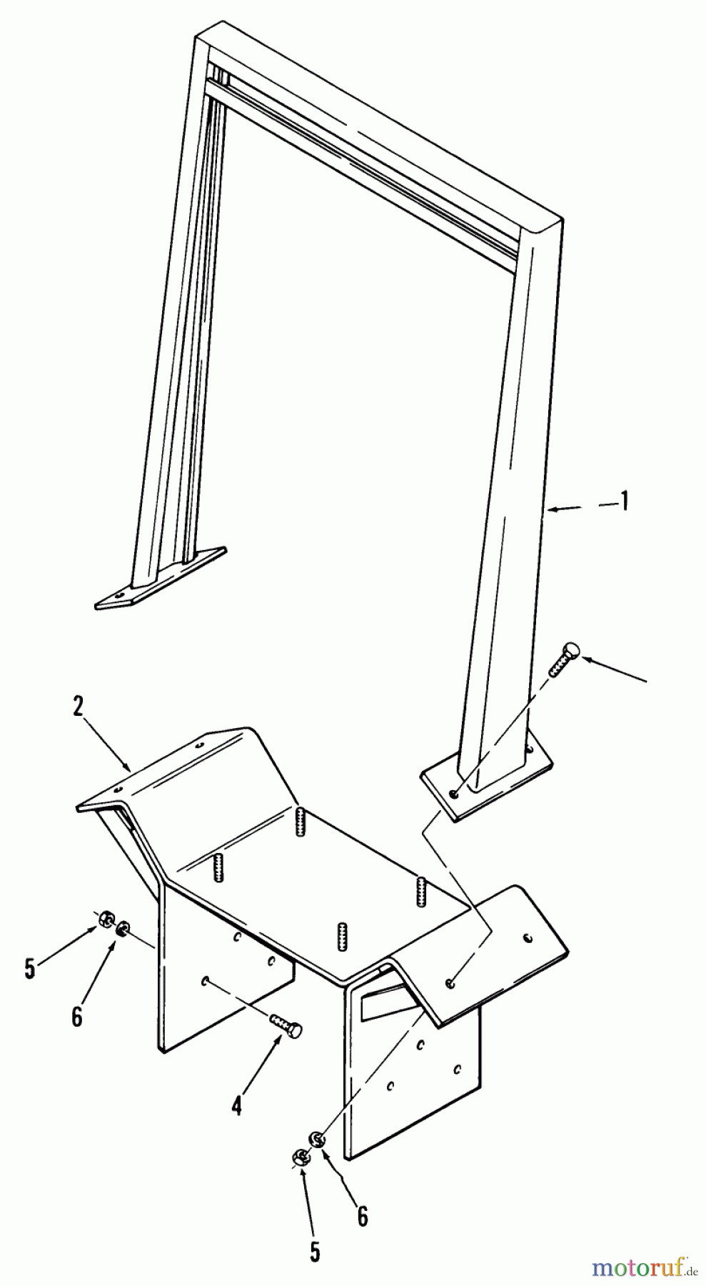  Toro Neu Accessories 87-80RB01 - Toro Roll Bar, 1978 PARTS LIST FOR ROLL BAR VEHICLE IDENTIFICATION NUMBER 87-80RB01