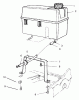 Toro 22142 - Lawnmower, 1997 (7900001-7999999) Listas de piezas de repuesto y dibujos GAS TANK ASSEMBLY