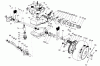 Toro 22150 - Lawnmower, 1996 (6900001-6999999) Listas de piezas de repuesto y dibujos GEAR CASE ASSEMBLY