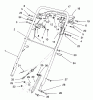 Toro 22150 - Lawnmower, 1996 (6900001-6999999) Listas de piezas de repuesto y dibujos HANDLE ASSEMBLY