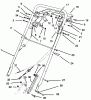 Toro 22150 - Proline 21" Recycler Mower, 1995 (5900001-5999999) Listas de piezas de repuesto y dibujos HANDLE ASSEMBLY