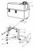 Toro 22151 - Lawnmower, 1993 (3900001-3900855) Listas de piezas de repuesto y dibujos GAS TANK ASSEMBLY