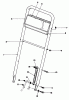 Toro 22151 - Lawnmower, 1993 (3900001-3900855) Listas de piezas de repuesto y dibujos HANDLE ASSEMBLY