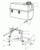 Toro 22153BC - Lawnmower, 1995 (5900001-5999999) Listas de piezas de repuesto y dibujos GAS TANK ASSEMBLY