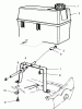 Toro 22154 - Lawnmower, 1997 (7900001-7999999) Listas de piezas de repuesto y dibujos GAS TANK ASSEMBLY