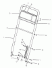 Toro 22154B - Lawnmower, 1996 (6900001-6999999) Listas de piezas de repuesto y dibujos HANDLE ASSEMBLY