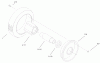 Toro 22158 - Recycler Rear Bagger Mower, 2000 (200000001-200999999) Listas de piezas de repuesto y dibujos FRONT WHEEL ASSEMBLY