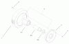 Toro 22161 - Recycler Mower, 2000 (200000001-200999999) Listas de piezas de repuesto y dibujos FRONT WHEEL & TIRE ASSEMBLY