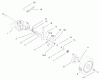 Toro 22162 - Recycler Mower, 2000 (200000001-200999999) Listas de piezas de repuesto y dibujos GEAR CASE & REAR WHEEL ASSEMBLY