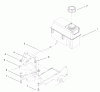 Toro 22162 - Recycler Mower, 2001 (210000001-210999999) Listas de piezas de repuesto y dibujos FUEL TANK ASSEMBLY