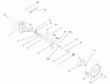 Toro 22162 - Recycler Mower, 2001 (210000001-210999999) Listas de piezas de repuesto y dibujos GEAR CASE & REAR WHEEL ASSEMBLY