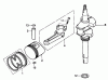 Toro 22166 - 21" Heavy-Duty Recycler/Rear Bagger Lawnmower, 2003 (230000001-230999999) Listas de piezas de repuesto y dibujos CRANKSHAFT AND PISTON ASSEMBLY HONDA GXV160K1 A12