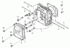 Toro 22166 - 21" Heavy-Duty Recycler/Rear Bagger Lawnmower, 2003 (230000001-230999999) Listas de piezas de repuesto y dibujos CYLINDER HEAD ASSEMBLY HONDA GXV160K1 A12