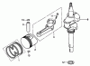 Toro 22166 - 21" Heavy-Duty Recycler/Rear Bagger Lawnmower, 2004 (240000001-240999999) Listas de piezas de repuesto y dibujos CRANKSHAFT AND PISTON ASSEMBLY HONDA GXV160K1 A1