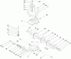 Toro 22167 - 21" Heavy-Duty Recycler/Rear Bagger Lawnmower, 2006 (260000001-260999999) Listas de piezas de repuesto y dibujos GEAR CASE ASSEMBLY NO. 74-1861