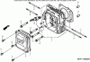 Toro 22168 - 21" Heavy-Duty Recycler/Rear Bagger Lawnmower, 2004 (240000001-240999999) Listas de piezas de repuesto y dibujos CYLINDER HEAD ASSEMBLY HONDA GXV160K1-N1AH