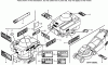 Toro 22168 - 21" Heavy-Duty Recycler/Rear Bagger Lawnmower, 2004 (240000001-240999999) Listas de piezas de repuesto y dibujos DECAL ASSEMBLY HONDA GXV160K1-N1AH