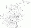 Toro 22168 - 21" Heavy-Duty Recycler/Rear Bagger Lawnmower, 2006 (260000001-260999999) Listas de piezas de repuesto y dibujos HOUSING, CHUTE AND WHEEL ASSEMBLY