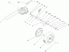 Toro 22168 - 21" Heavy-Duty Recycler/Rear Bagger Lawnmower, 2006 (260000001-260999999) Listas de piezas de repuesto y dibujos REAR DRIVE AND WHEEL ASSEMBLY