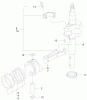Toro 22170 - Recycler Mower, 1999 (9900001-9999999) Listas de piezas de repuesto y dibujos PISTON/CRANKSHAFT