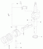Toro 22170 - Recycler Mower, 2000 (200000001-200999999) Listas de piezas de repuesto y dibujos PISTON/CRANKSHAFT