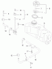 Toro 22170 - Recycler Mower, 2001 (210000001-210999999) Listas de piezas de repuesto y dibujos FUEL TANK AND VALVE ASSEMBLY