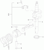 Toro 22170 - Recycler Mower, 2001 (210000001-210999999) Listas de piezas de repuesto y dibujos PISTON/CRANKSHAFT ASSEMBLY