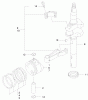 Toro 22171 - Recycler Mower, 1999 (9900001-9999999) Listas de piezas de repuesto y dibujos PISTON/CRANKSHAFT