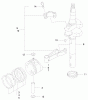 Toro 22171 - Recycler Mower, 2000 (200000001-200999999) Listas de piezas de repuesto y dibujos PISTON/CRANKSHAFT